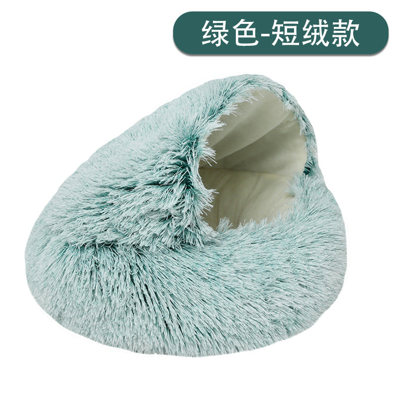 Fluffy Cat Cave Bed