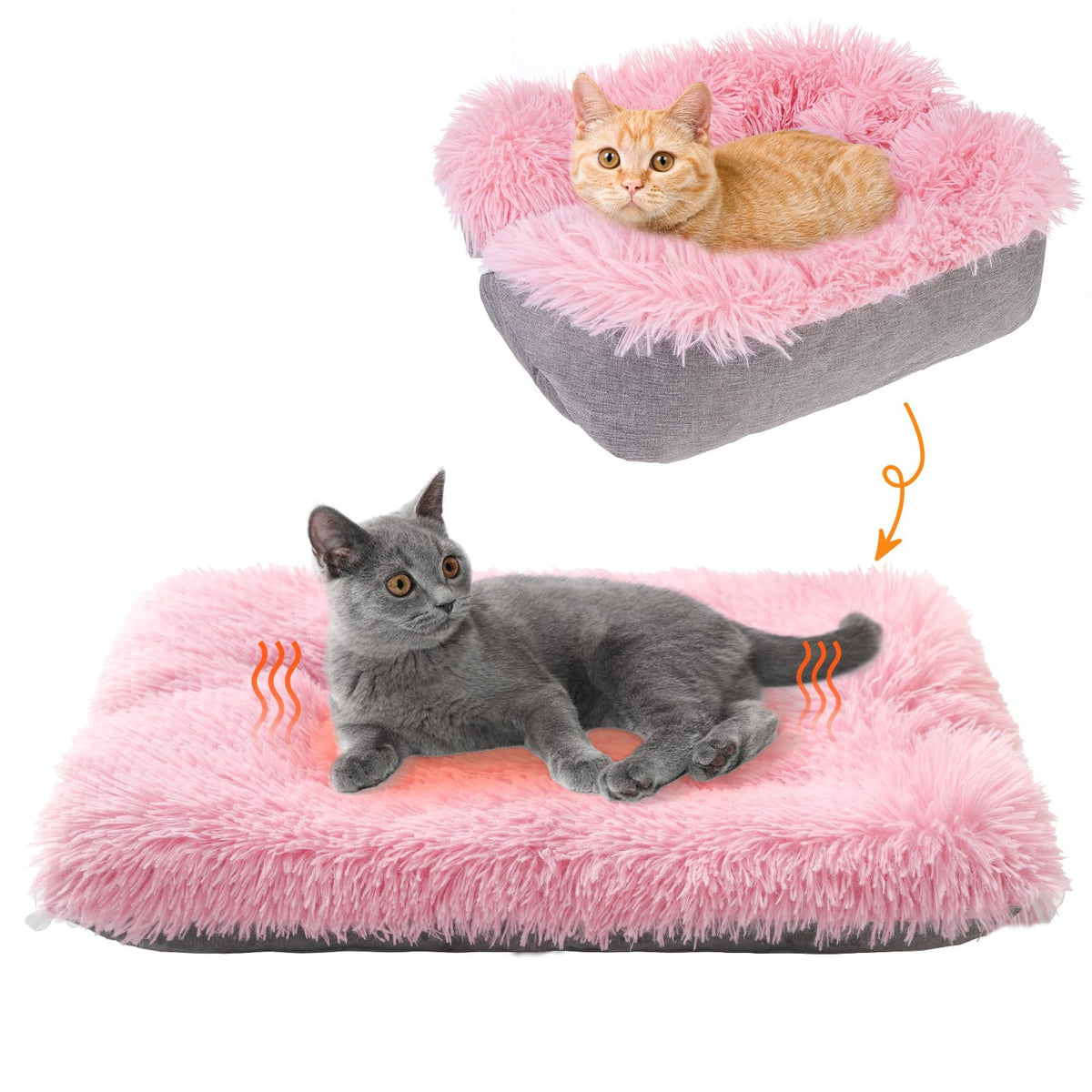 CozyPaws Self-Warming Pet Bed for Small Dogs & Cats