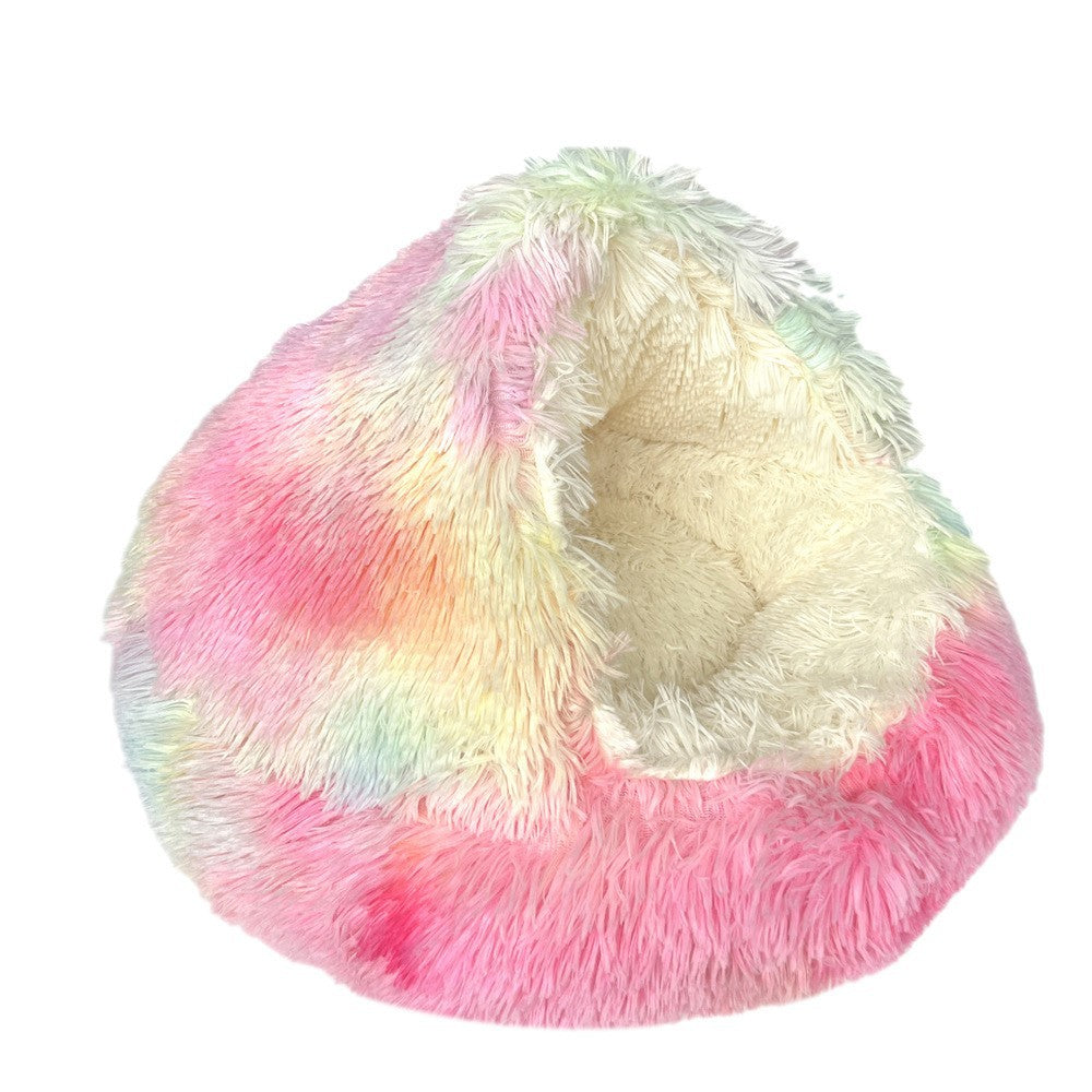 Fluffy Cat Cave Bed