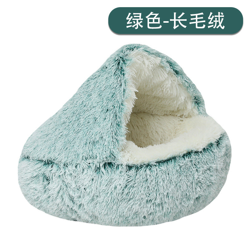Fluffy Cat Cave Bed