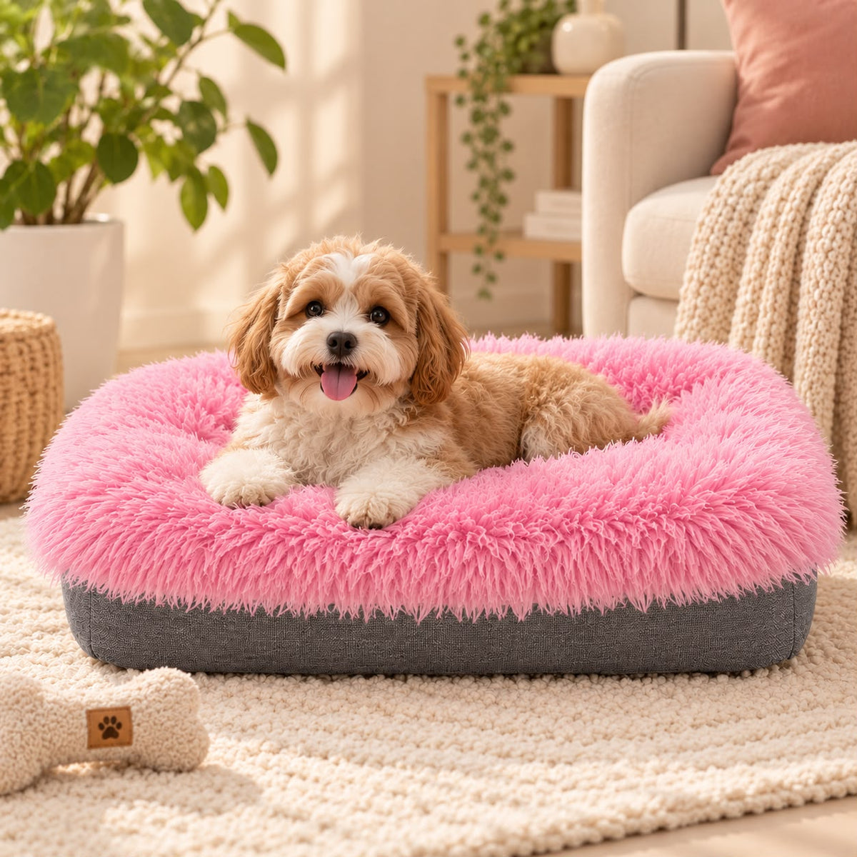 CozyPaws Self-Warming Pet Bed for Small Dogs & Cats