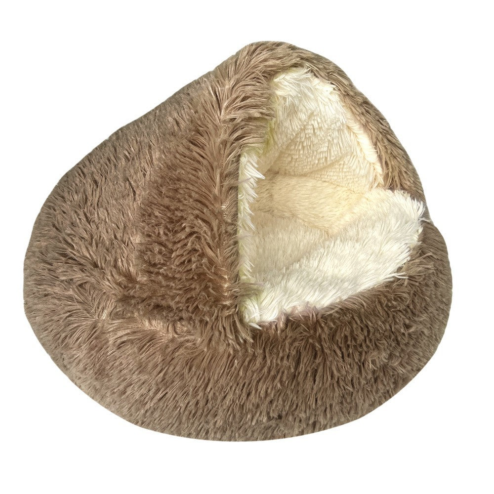 Fluffy Cat Cave Bed