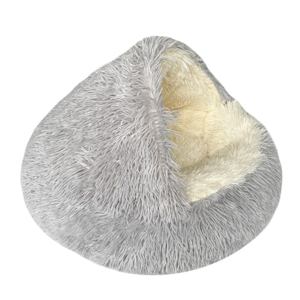 Fluffy Cat Cave Bed