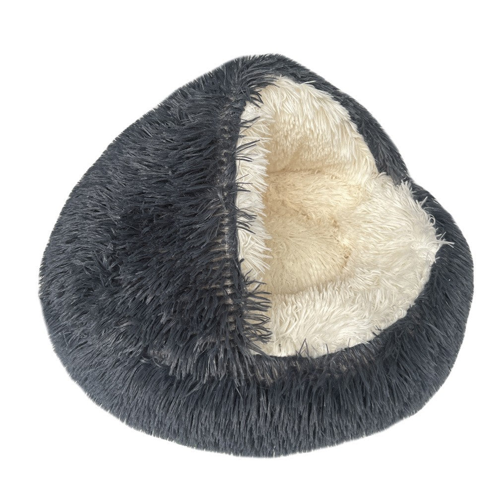 Fluffy Cat Cave Bed